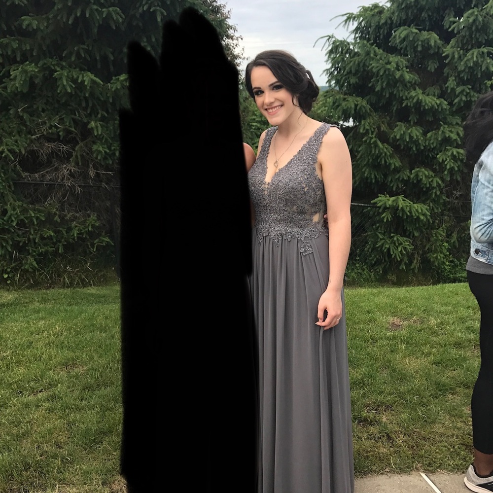 Grey Prom Dress